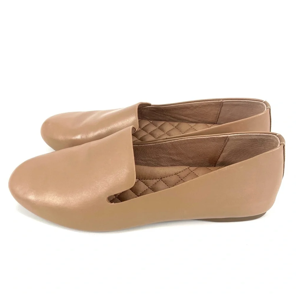 Birdies The Starling Tan Leather Slip On Loafer Flats Womens 8 - Picture 4 of 8